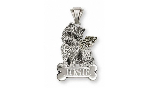 Westie Angel Pendant Jewelry Sterling Silver Handmade West Highland White Terrie - 第 1/1 張圖片