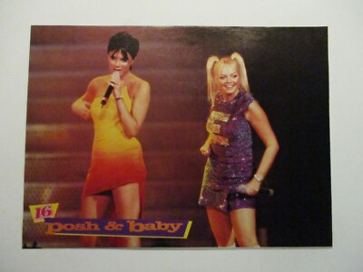 POSH & BABY SPICE GIRLS & JOSHUA PIN UP 16 SIXTEEN MAGAZINE PICTURE CLIPPING U3
