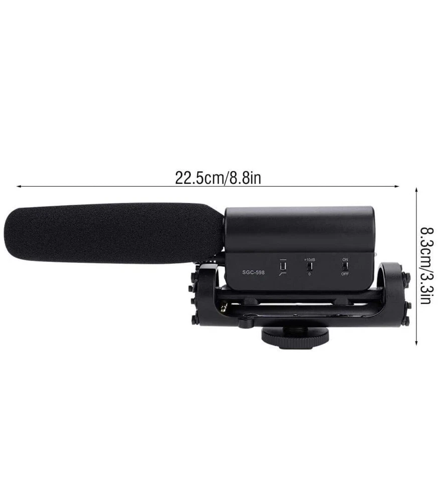 TAKSTAR SGC-598 Photography Interview Microphone Hotography for Nikon Canon DSLR - Image 3 of 4