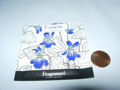 WOMENS FRAGONARD VIOLETTE TOWELETTE 2 ML Perfume EDT VIOLET FRUITY MUSK JASMINE