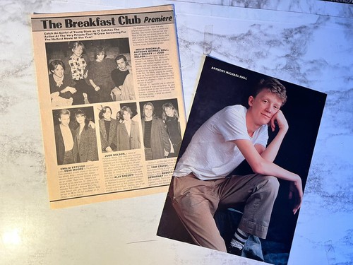 Anthony Michael Hall Pinup & Clipping aus dem 80er Jahre Magazin. Der Frühstücksclub.