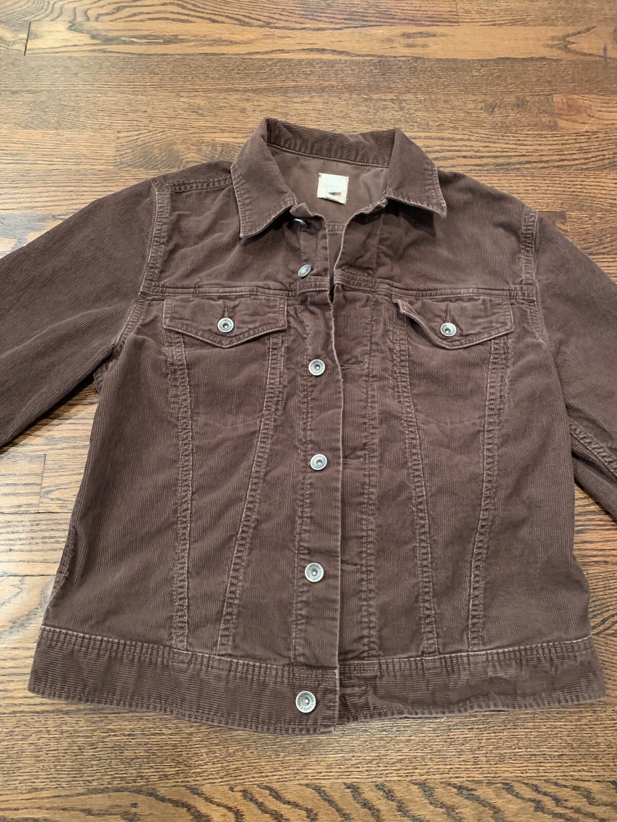 Lands End Canvas Corduroy Shirt Jacket 