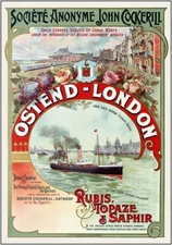 Ostend London Travel Poster Print  Reproduction Giclee Print 11x17