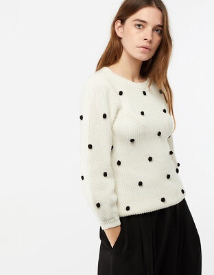 white bobble jumper