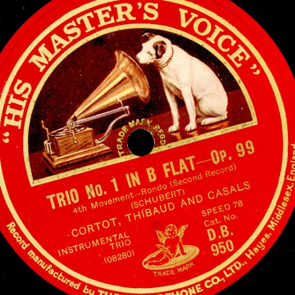 CORTOT & CASALS & THIBAUD Schubert: Trio Nr. 1 in B Flat Major 99 4x 78rpm A398 - Bild 2 von 4