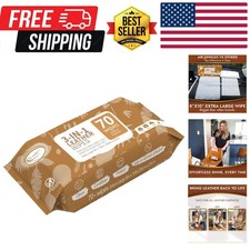 Cleaner Wipes 70 Count, Extra Large 8" x 10" Size, Clean Condition Protect Wi...