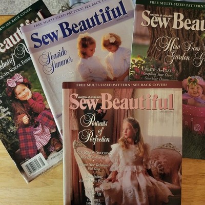 4 issues Sew Beautiful 1996 Easter, Spring, Summer, Fall