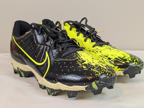 Nike Alpha Huarache 4 Baseball Cleats Keystone 4 Black Lime Mens 10 FV6098-001 - Picture 10 of 10