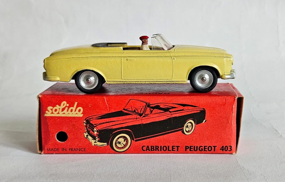 Solido série 100 Peugeot 403 cabriolet original ancien 1/43 ref. 108 NMIB - Photo 4/4