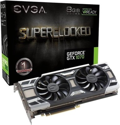 EVGA GeForce GTX 1070 SC GAMING ACX 3.0, 8GB GDDR5,Graphics Card 08G-P4-6173-KR