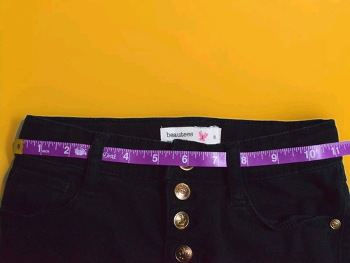 Beautees Girl's Jeans : Size 8 : Black Color : Skinny : Stretch Pants : - Picture 4 of 5