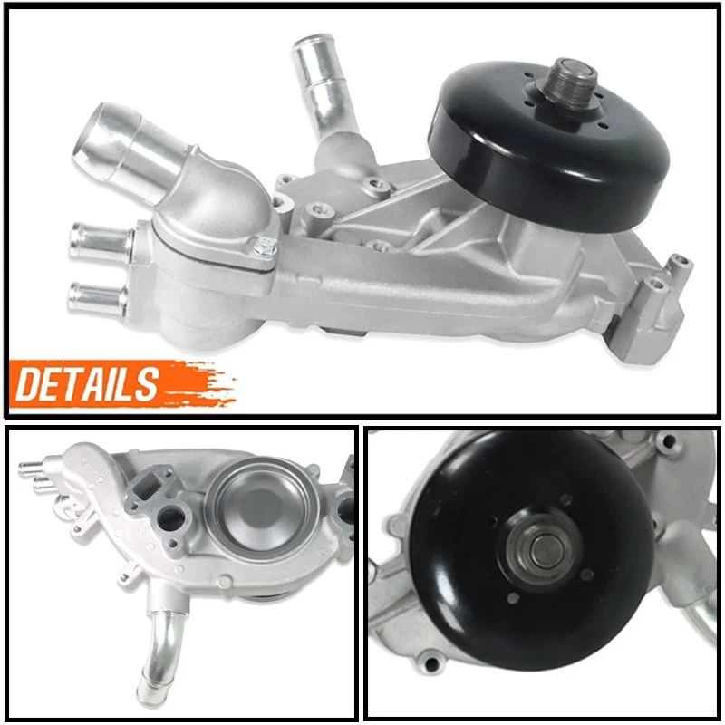Engine Water Pump w/ Thermostat & Gasket for Chevy Tahoe GMC Yukon Buick Isuzu Foto 2 de 4