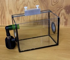 Luftheber  Ablaichkasten,Garnelenbecken , Ablaichbecken,aus Glas, Einhängebecken