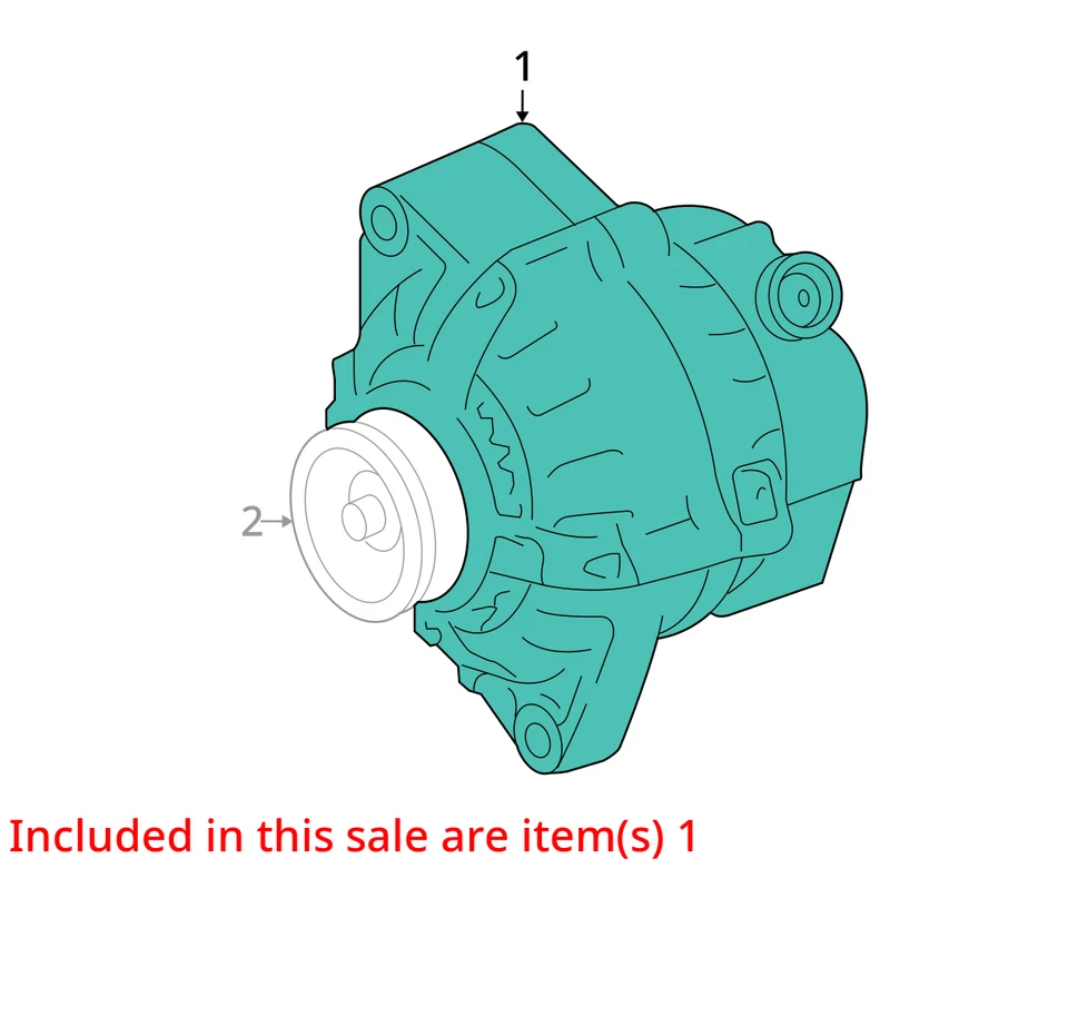 12 13 14 TOYOTA CAMRY Alternator - Image 3 of 4