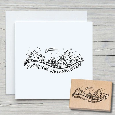 NEWSTAMPS Motivstempel Fröhliche Weihnachten 04 | W083