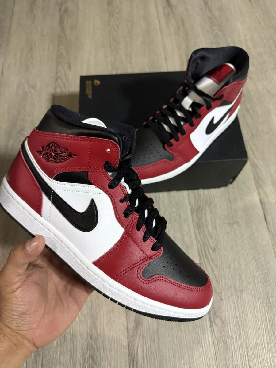 NIKE Air Jordan 1 Mid 赤黒白 8.5 2024年製USED Las mejores ofertas en Jordan 1 Mid Black Red | eBay