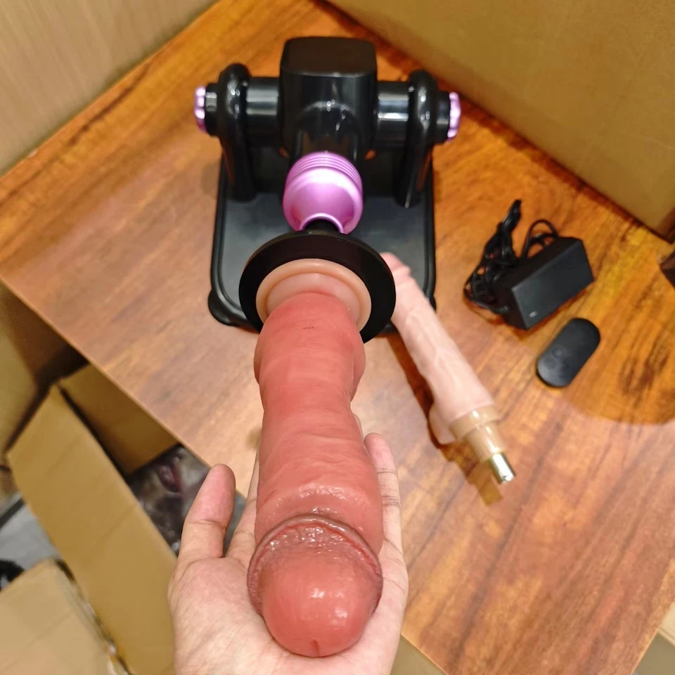 Máquina sexual automática enorme empuje-consolador-masturbación juguete sexual remoto para mujeres Foto 3 de 4