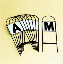 EQUI-ESSENTIAL Equestrian Dressage Marker Set of 8 Letters - 467870BLK-SET8