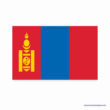 Mongolia Flag Sticker Decal Car Bumper Truck Motorcycle Vinyl 5x3 USA Made