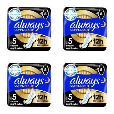 Always Ultra Secure Night Extra mit Flügeln - Größe 5 - 32 Pads
