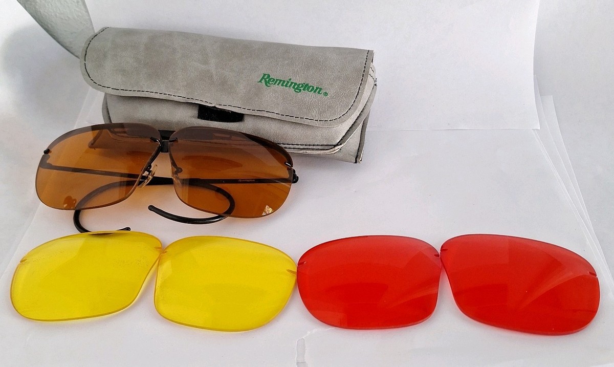 Vintage Remington Aviator Shooting Glasses Interchangeable Lenses