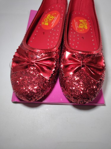 Vintage Wizard Of Oz Deluxe Dorothy Ruby Slippers 1997 Collectible Childs L 8-9 - Picture 11 of 15