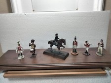 6 Vintage Metal Lead up to 3" Britain's   Napoleonic Era Toy Soldier Lot
