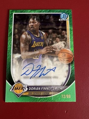 2025-26 Bowman Chrome - Dorian Finney-Smith - Green Shimmer Refractor Auto /99