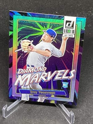 Trey Yesavage 2026 Panini Donruss Diamond Marvels #15 Holo /199 Blue Jays