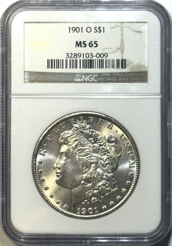 1901-O Morgan Silver Dollar $1 – NGC MS65 – GEM NEW ORLEANS