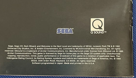 Dark Wizard (Sega CD, 1994) Authentic.  See Description for condition