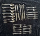 Stunning 30-Piece Wallace GRANDE BAROQUE Sterling Silver Flatware Set
