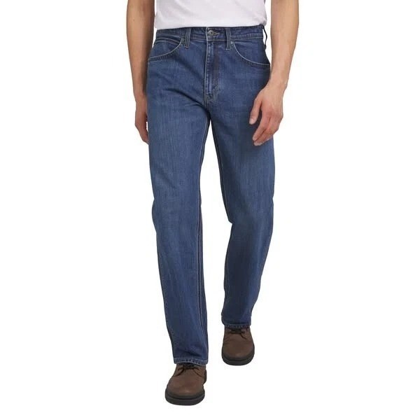 's 44x32 Blue Regular Fit Stretch Denim Jeans Durable  D1670
