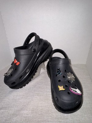 Unisex Crocs Classic Mega Crush Clogs  Halloween Charms Size Men 6 Women 6 #347