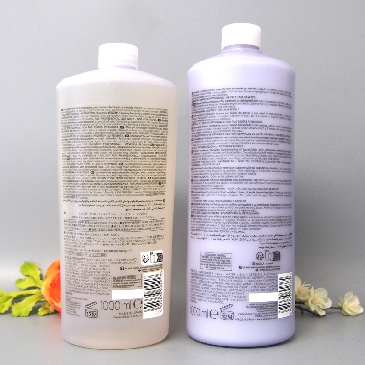 With Pumps Kerastase Blond Absolu Bain Lumiere & Fondant Cicaflash