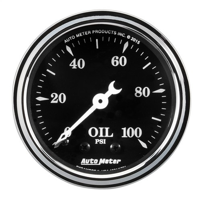 #ad #ad AutoMeter 1721 Old Tyme Black Mechanical Oil Pressure Gauge $112.99