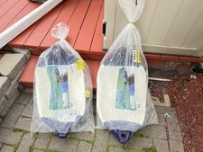 1 Pair of Polyform F-5 Twin Eye Fenders (11" x 30" White) - unused.