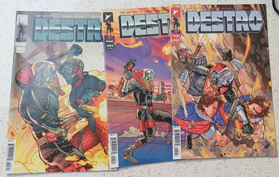 Destro #3 #4 #5 Set Dan Watters, Andrea Mlana & Bressan  Energon Universe Gi Joe