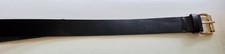 Black Dress Belt Gold-Tone Buckle Adjustable ...