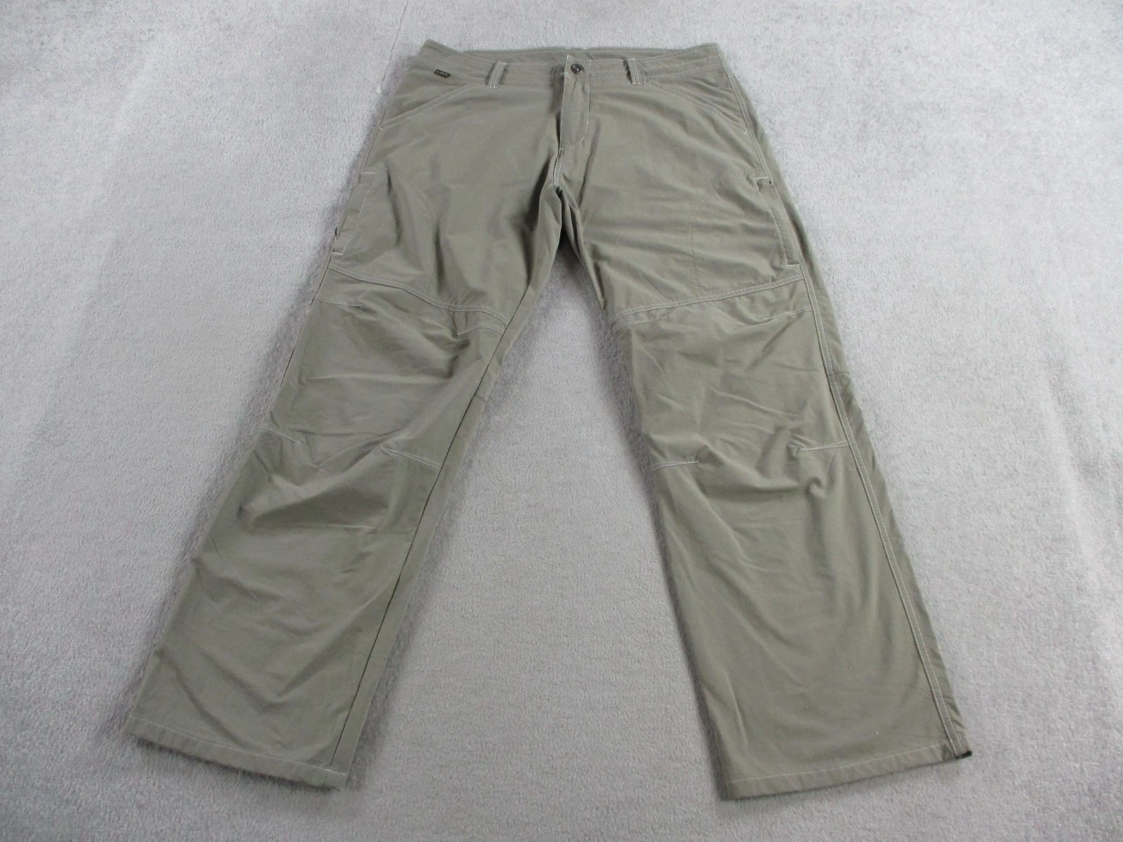Kuhl Pants Men 36x30 Dark Khaki Cargo Hiking Performance Outdoor Camping Stretch