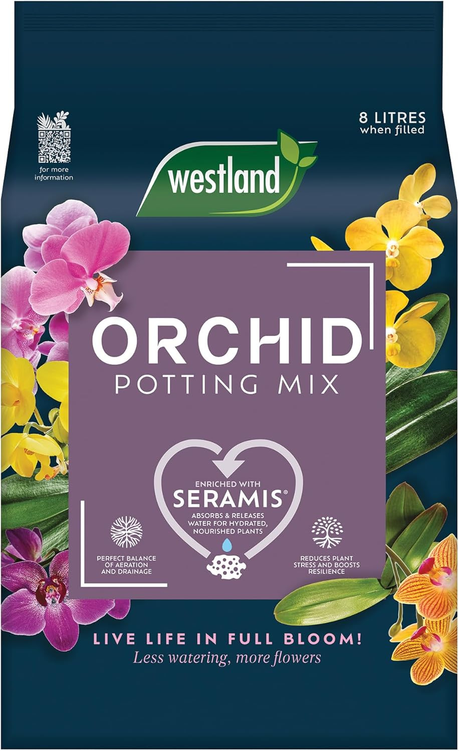 Westland Orchid Potting Mix 8L Enriched With Seramis