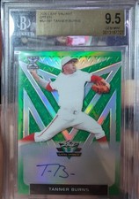 Leaf Valiant TANNER BURNS AUTOGRAPH #d 41/99 GEM MINT BGS 9.5/ Auto10 Guardians 