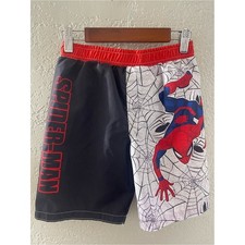 Spider-Man Boys Swim Trunks - Red, Black, White Size 7