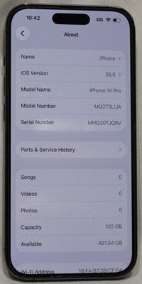 Apple iPhone 14 Pro Purple Unlocked - 512GB