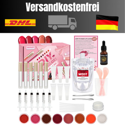 Lipgloss DIY Set | 8 Farben | Glitter-Option