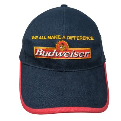 Budweiser We All Make A Difference Slideback Hat Blue One Size Outdoor