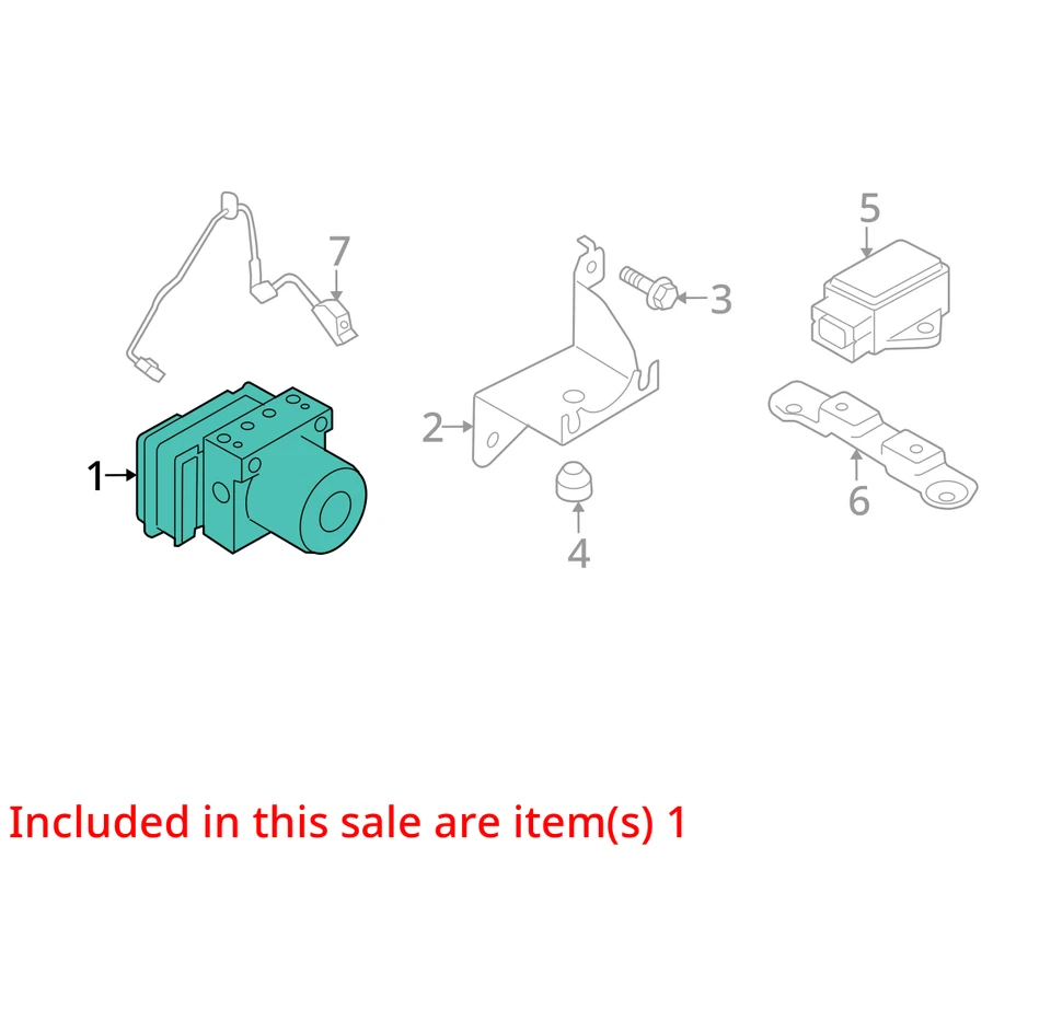 Módulo de control de bomba ABS Hyundai Sonata 2006-2008 Bykl3 Foto 3 de 4