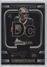 2023 Panini Obsidian Atomic Materials 36/199 Derek Carr #AMA-DCA 18ap