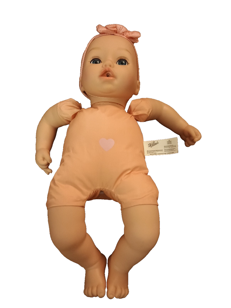 Zapf Creation 17” Baby Annabell Doll Blue Eyes Working MGA Heart