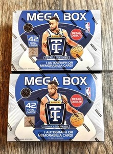 2 LOT 2024-2025 PANINI TOTALLY CERTIFIED BASKETBALL MEGA BOX SEALED RC AUTO?